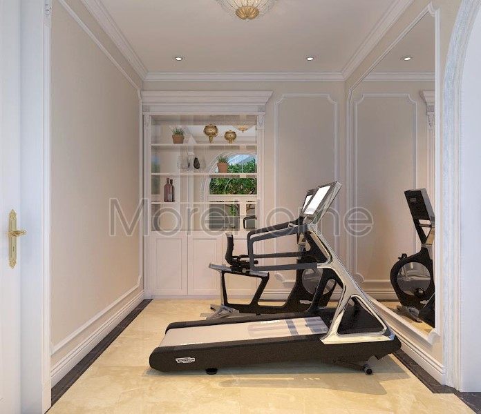 Thiết kế nội thất phòng tập thể dục biệt thự EuroLand